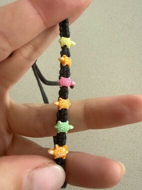 Handmade Macramé Turtle Friendship Bracelet | Adjustable Woven Cord | Colorful T